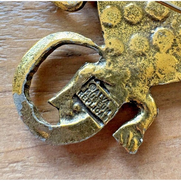 Vintage Alva Museum Replica Alligator Pin Brooch Used - Picture 8 of 13